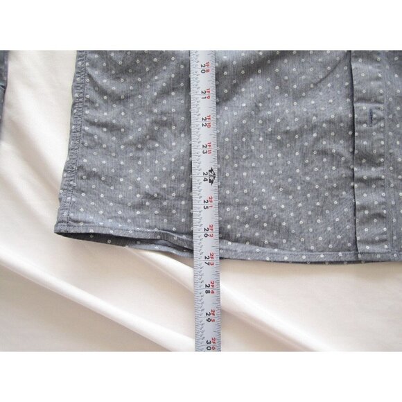 Men's A-Frame Regular Cotton Button Up Polka Dot Long Sleeve Shirt Sz L (MT195) - Picture 3 of 8